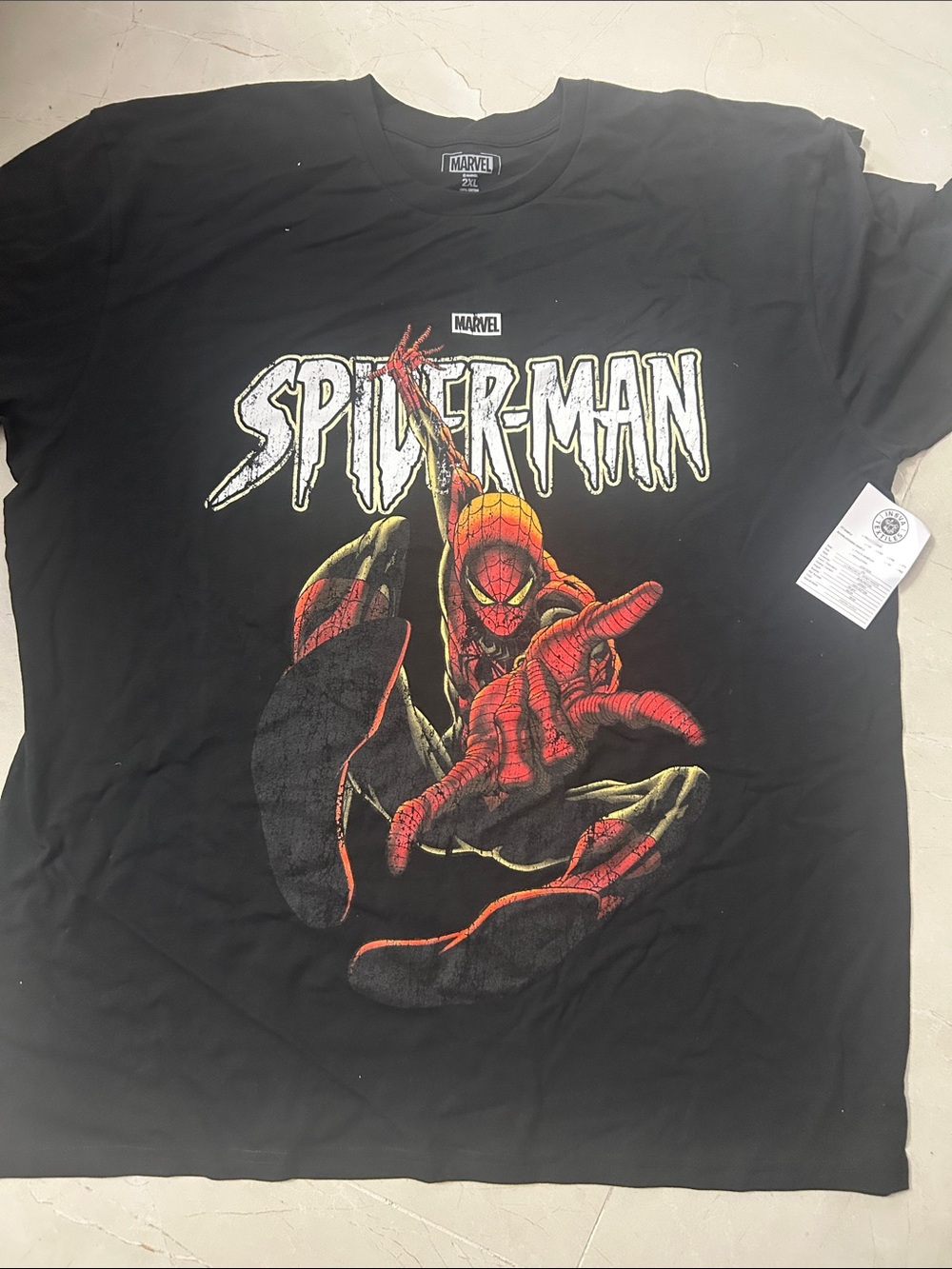 Marvel Spider-Man Graphic Tee - Black size xxl CVLA